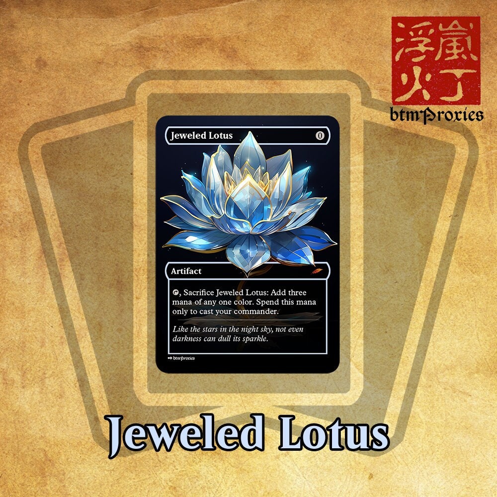 Commander Masters Jeweled Lotus Wall Scroll for Magic: The