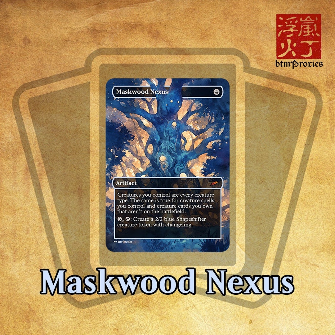 mtg maskwood nexus similar cards  Proxy R Us Illustrated by Jason A Maskwood Nexus Proxy - Etsy