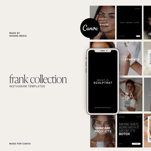 Medspa Canva Instagram Templates | Esthetician Instagram Templates | Botox Instagram Posts |  Medical Spa Instagram | Nurse Injector