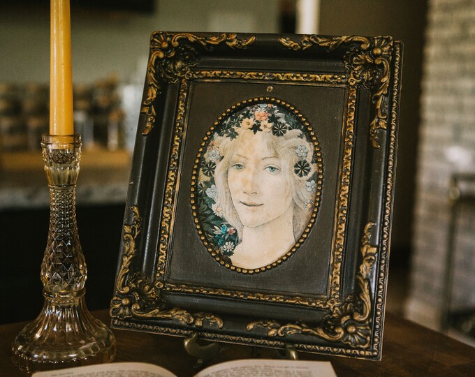 Art Nouveau Style Framed Woman | FREE SHIPPING