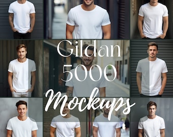 Mockup Bundle Gildan 5000 Mockup Tshirt Mockup Bundle Mens Mockup Bundle Shirt Mockup Bundle T-Shirt Mockup Bundle Mega Bundle