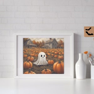 Harvest Spirit | Ghost Print Painting | Print Art | Halloween Art