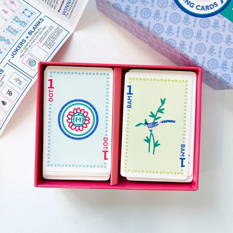 Classic American Mahjong Playing Cards. Easy to Learn, Fast to Play