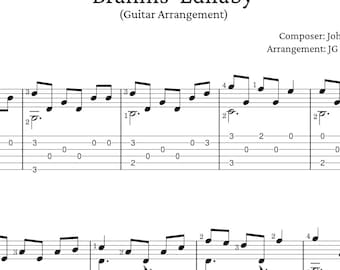 Brahms Lullaby - Guitar Tabs and Chord Charts