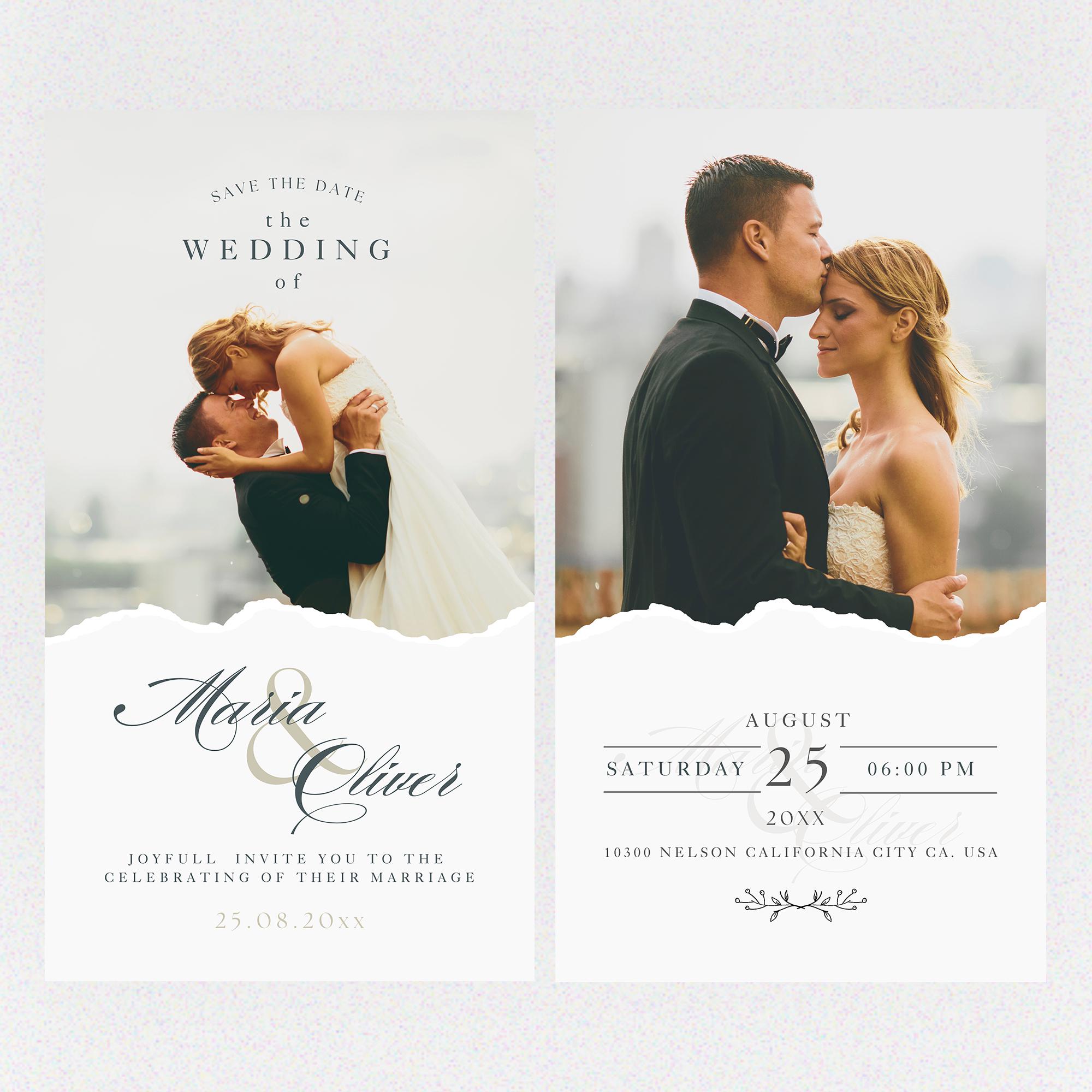 Wedding Video Invitation Template, Animated Wedding Invitation, Details ...