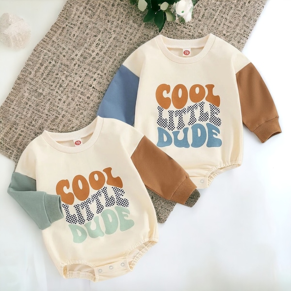 Cool Little Dude Baby Romper, Baby Boy, Baby Shower Gift, Cute Baby Boy Clothes, Little Dude Romper, Cute Baby Romper