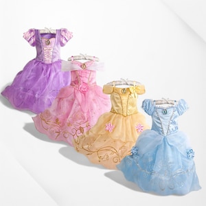 Ensemble de costumes robe de princesse, robe de princesse, déguisement de princesse pour tout-petit, déguisement fille, robe pour tout-petit, tenue de fille, déguisement de princesse