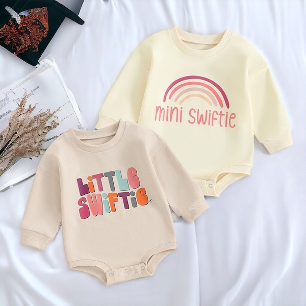 Little Swiftie Romper, Mini Swiftie One Piece, Swift Baby Romper, Swift Baby Gift, Baby Girl Clothes, Mother's Day Outfit Bubble Romper