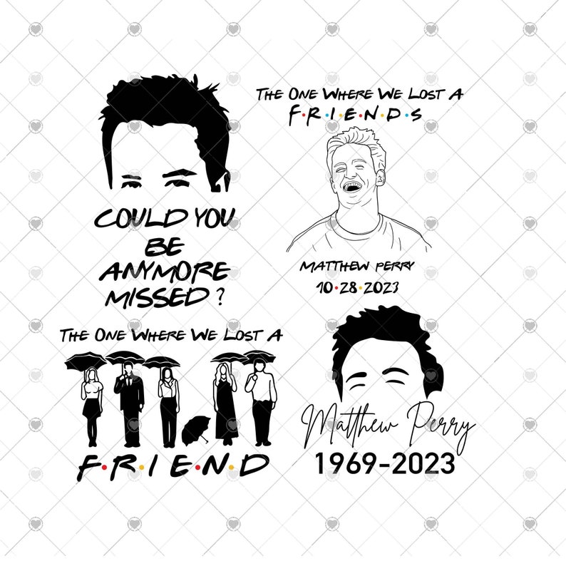 RIP Chandler Bing Svg, Chandler Digital File, Chandler Bing From