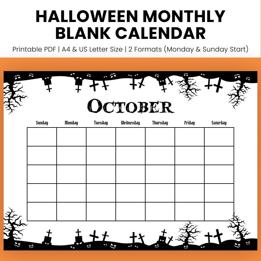 2024-halloween-monthly-blank-calendar-printable-christmas-calendar-template-landscape-sunday-start-gothic-simple-calendar-spooky-etsy