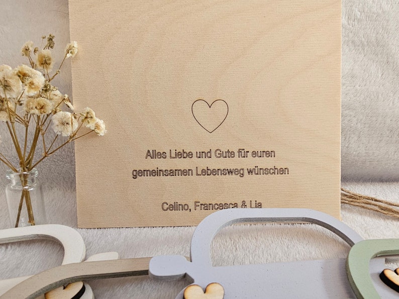 Hochzeitsgeschenk Geldgeschenk zur Hochzeit personalisiertes Geldgeschenk Hochzeitsgeldgeschenk immagine 6