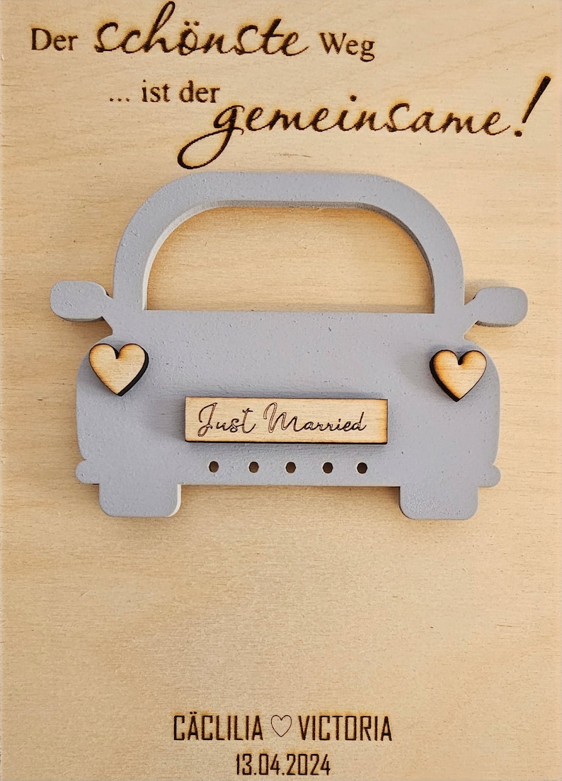 Hochzeitsgeschenk Geldgeschenk zur Hochzeit personalisiertes Geldgeschenk Hochzeitsgeldgeschenk Bild 8