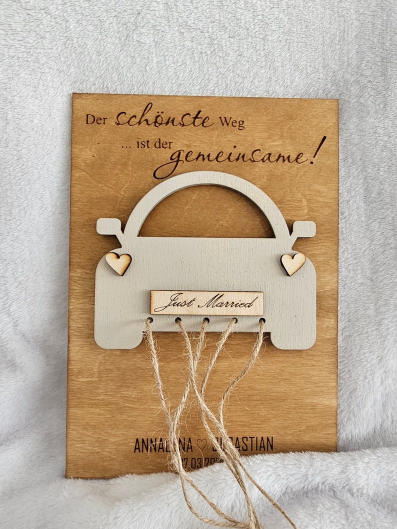 Hochzeitsgeschenk Geldgeschenk zur Hochzeit personalisiertes Geldgeschenk Bild 4