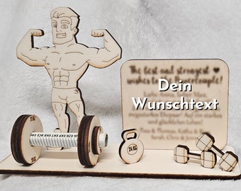 Personalized money gift, fitness, athlete, bodybuilder, personal trainer