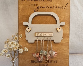 Hochzeitsgeschenk - Geldgeschenk zur Hochzeit - personalisiertes Geldgeschenk - Hochzeitsgeldgeschenk