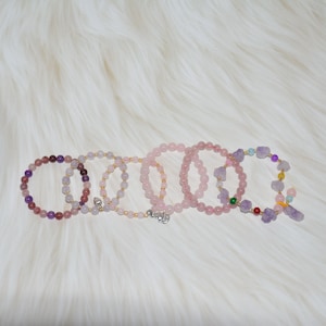 Colección de pulseras de cristal curativo, Infunde tu alma con la energía de la naturaleza, Cristal natural, Serenidad elegante para todos los días