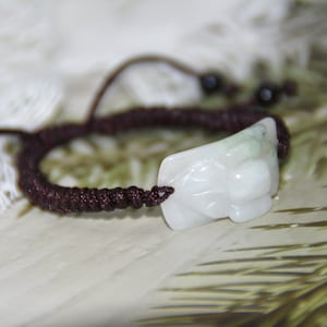 Exquisite Carved Jade Floral Bracelet, Unique Handcrafted Artistry, Grade A Burmese Jade, Elegant Serenity for Every Day