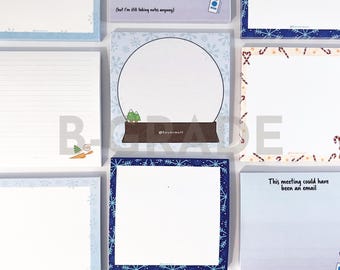 B-GRADE Sticky notes - cute stationery - stationery gifts - desk organization - office supplies - planner accessories - winter stationery