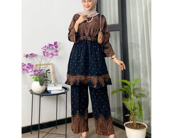 Look Stylish with a Women's Jumbo Tunic Suit - Shirt and Trousers, Batik, Boho Dress, Ethnic Dress, Women Dress, Women Formal, Tunik Dress