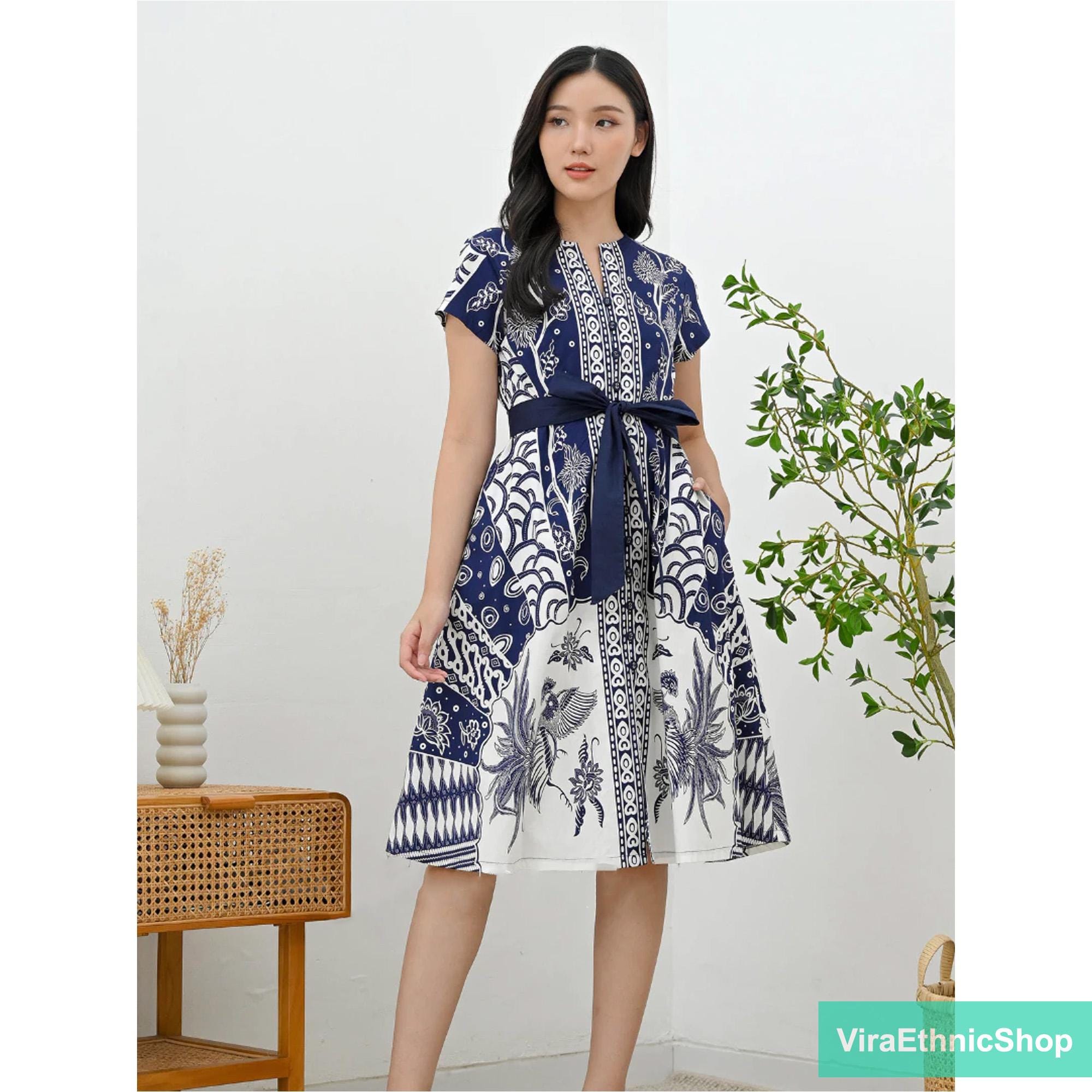 Batik Dress - Etsy