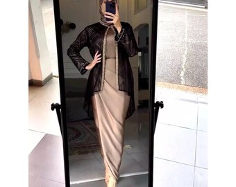 Elegant Oneset Kebaya - Modern Style for Weddings and Graduation, Kebaya Dress, Kebaya Modern, Kebaya Encim, Kebaya Set