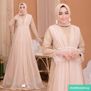 Gaun Brokat Tulle Mix Payet: A Timeless Choice for Celebrations, Muslimah fashion, Muslim Women, Women Dress, Islamic Dress