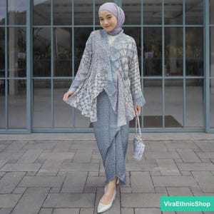 AYUNDA Japan Kebaya Set - Bluse und Wickelrock für Einladungen, Kebaya Kleid, Kebaya, Kebaya Modern, Kebaya Encim, Kebaya Set