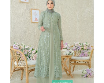 Look Charming at Every Event: Davina Party Gamis Dress, Dress, Ethnic Dress, Women Dress, Women Formal, Gamis, Islamic Dress