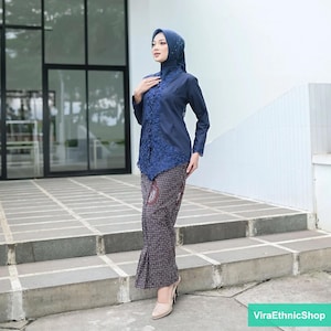 Modern Kebaya Encim Plain Embroidery Matching Graduation, Women&#39;s Contemporary Kebaya, Brukat Kebaya Suit, Kebaya Dress, Kebaya Modern