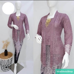Costume de remise des diplômes : brocart Suhuaru kebaya pour un look élégant, robe kebaya, kebaya, kebaya moderne, kebaya encim