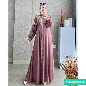 slim fit dress slacks Buy Zayba Jersey Abaya Online main image 1