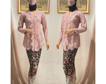 Kartini Rosegold Kebaya Suit: Charming Style with Alluring Colors, Kebaya Dress, Kebaya Modern, Kebaya Encim, Kebaya Set