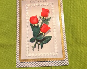 Old English Co. Biglietto Di Compleanno Per Donna – Design Con Abito Glitterato E Lamina Dorata – Per Nipote, Figlia, Amica – 15x15 Cm - 3