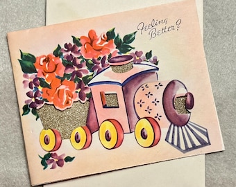 Vintage Unused Get Well Card