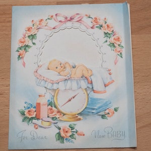 Vintage Baby Shower Card