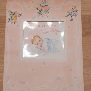 Vintage Baby Shower Card