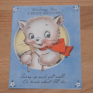 Vintage Get Well Card