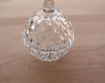 Vtg Glass Trinket Dish