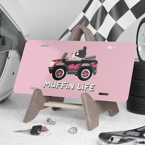 Muffin Life Vanity Plate | Bluey TV Show Bluey Accessories Muffin License Plate