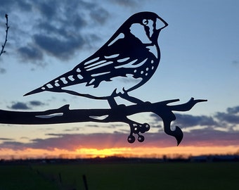 blackbird - garden statue - corten steel