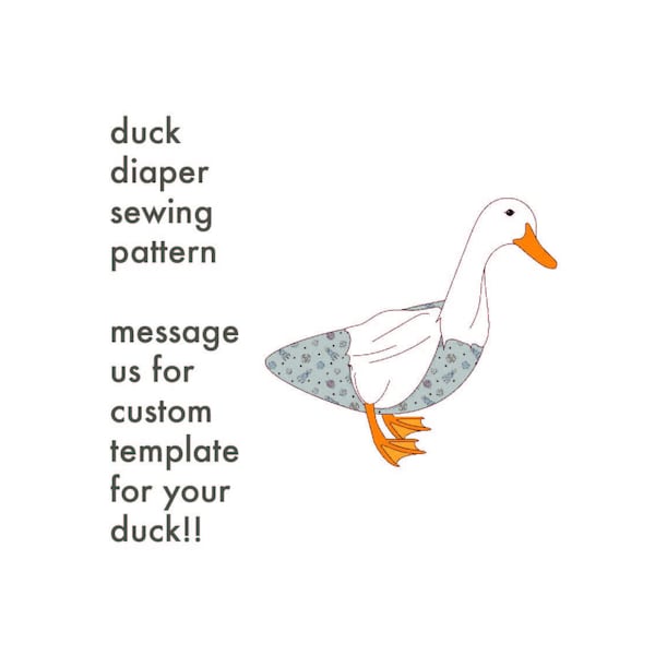 Duck Diaper Sewing Pattern Easy Beginner-Friendly PDF DIY Handmade, Farm Animal, Baby Duck, Craft, Template, Guide, turkey diaper pattern