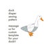 Duck Diaper Sewing Pattern Easy Beginner-friendly PDF DIY Handmade