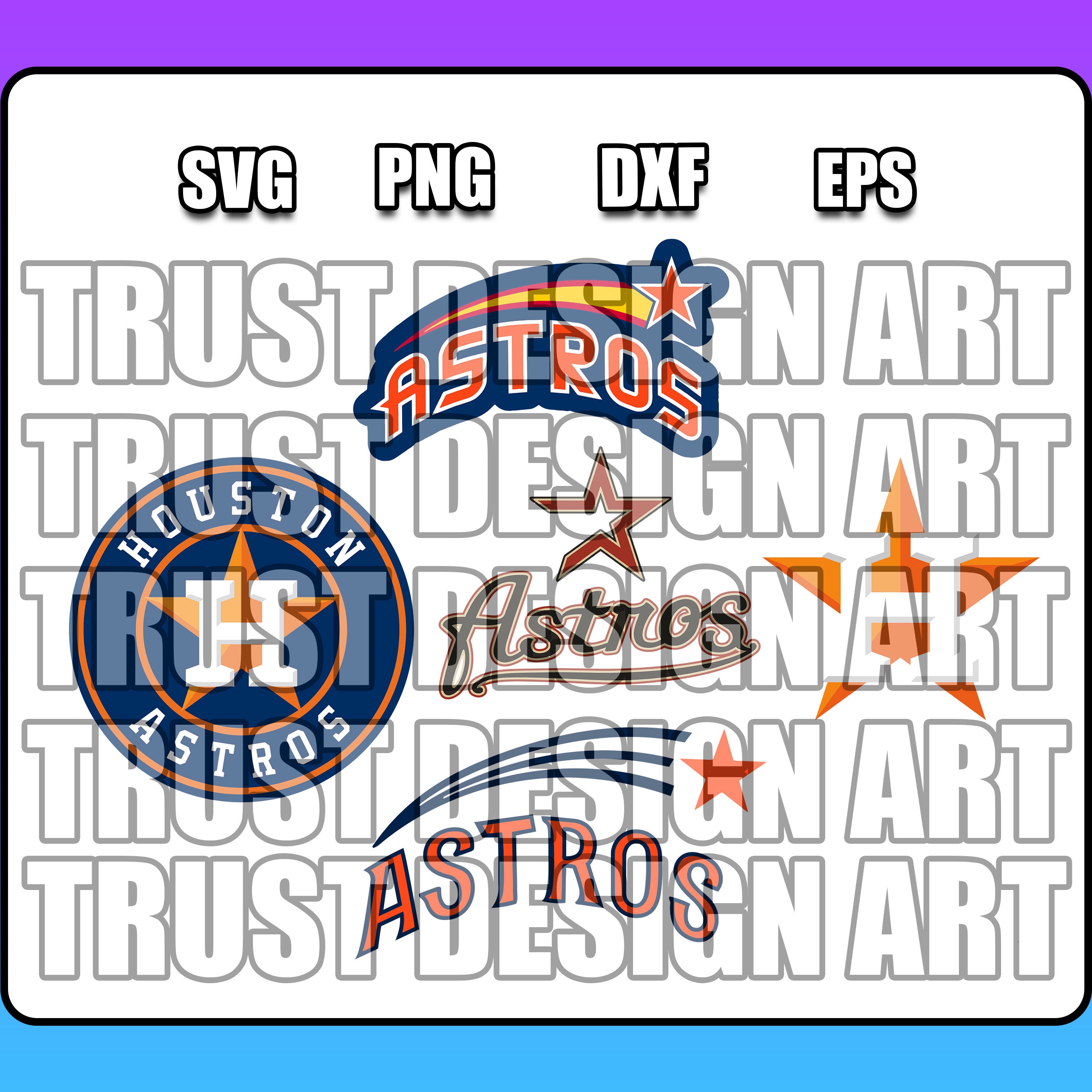 Houston-Astros svg dxf eps png, bundle MLB svg, for Cricut, Silhouette,  digital, file cut