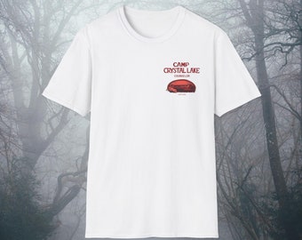 Camp Crystal Lake Halloween T-Shirt Friday the 13th Vintage Jason Horror Movie Voorhees Shirts Camp Counselor Tee 80s Graphic