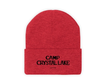 Camp Crystal Lake Knit Beanie, Friday the 13th Jason Voorhees Horror Movie