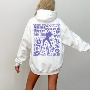 Personalisierter Künstler Album Tracklist Hoodie (Fotos), Konzert Tour Crewneck Sweatshirt, Songtexte Shirt, Geburtstagsgeschenke