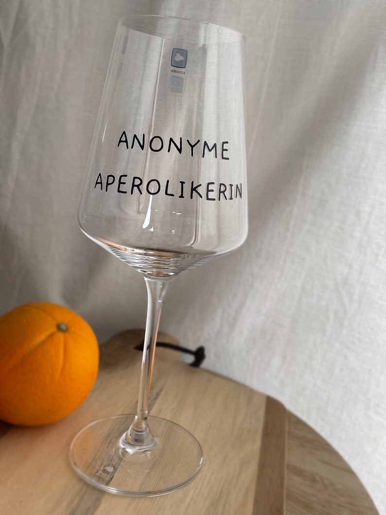 Aperol Spritz Glas, Aperol Glas, Leonardo Glas, Personalisierte Geschenke, Cocktail Glas, Geschenkideen, Valentinstag Bild 7