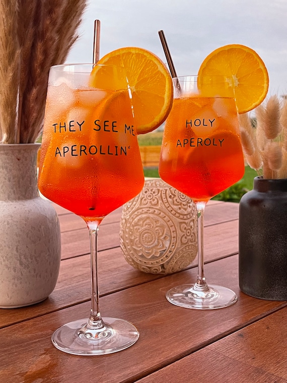 Aperol Spritz Glas, Aperol Glas, Leonardo Glas, Personalisierte Geschenke, Cocktail Glas, Geschenkideen, Valentinstag