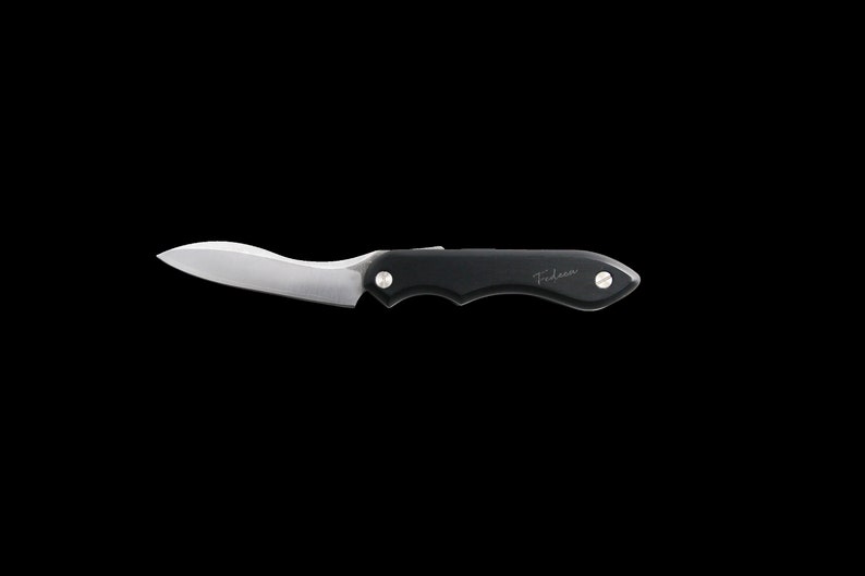 Japanese pocket knife folding knife for cooking indoors & outdoors Outdoor kitchen knife Normal Black