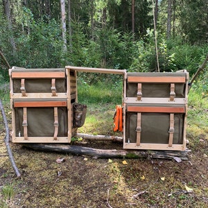 Heldbergs Box coffre de vie Vanlife boîte de rangement empilable pour le salon ou le camping-car image 5